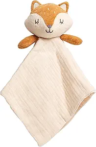 Muslin Security Blanket with Animal Head (Lovey)